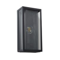 Cuba E27 Box Lantern w Mesh Insert Anth/Silver - Image 2