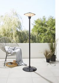 Coral 1500w FS Carbon Elem Patio Heater Silver - Image 2