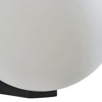 Thiva 1lt Wall Light IP44 TexBlack/Opal - Image 3