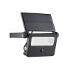 2w Solar Powered Security Light w PIR 6000k Black - Image 2