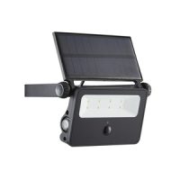 2w Solar Powered Security Light w PIR 6000k Black - Image 2