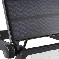 2w Solar Powered Security Light w PIR 6000k Black - Image 3