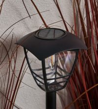 Cadeby Solar LED Post Lantern 2700k 15Lm Black - Image 6