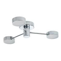 Edessa 3x5w LED Ceiling Light IP44 Chrome - Image 2