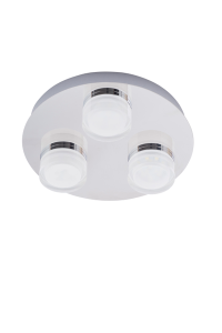 Amalfi 3 Plate LED Flush Chr - Image 2