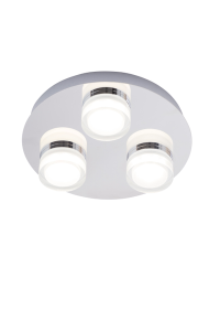Amalfi 3 Plate LED Flush Chr - Image 4