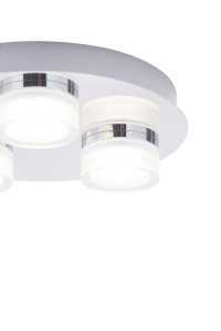 Amalfi 3 Plate LED Flush Chr - Image 6
