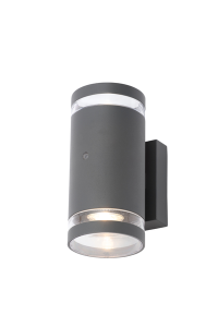 Lens 2lt Wall w Photocell GU10 Anth - Image 2