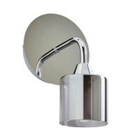 Patras 1lt Wall Light Smoke/Chrome - Image 2