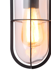 Woking Caged Wall Light TxBlk - Image 3