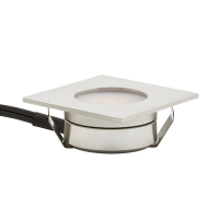 35mm Square Recessed Plinth Light Aluminium 4000k - Image 2