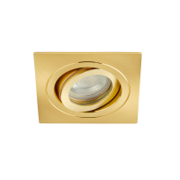 Cali IP65 Tiltable Square Down/Lt Satin Brass - Image 4