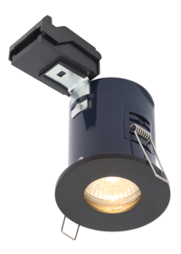 IP65 Fire Rat Showerlight Matt Black - Image 2