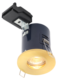 IP65 Fire Rat Showerlight Satin Brass - Image 2