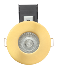 IP65 Fire Rat Showerlight Satin Brass - Image 3