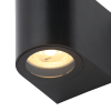 Iona 1lt Wall Light ABS+PC IP44 Max 5W LED Black - Image 4