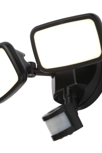 Lynn 2x10w LED Fl w180deg Adj PIR IP65 3k Blk - Image 4