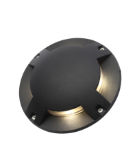 Scout 4x1w LED Surf Mnt Grnd Lt Alum IP67 Black - Image 2
