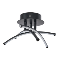 Mandra Cross-Over LED Ceiling IP44 Matt Black - Image 2