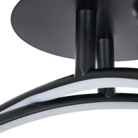 Mandra Cross-Over LED Ceiling IP44 Matt Black - Image 3