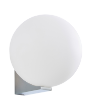 Thiva 1lt Wall Light IP44 Chrome/Opal - Image 2