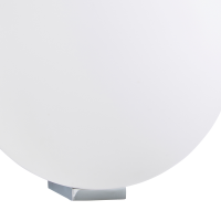 Thiva 1lt Wall Light IP44 Chrome/Opal - Image 3