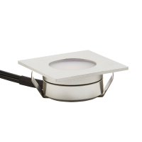 35mm Square Recessed Plinth Light Aluminium 3000k - Image 2