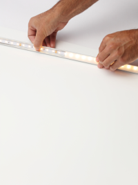 2m Aluminum Surface Profile Silver Opal Cover - Image 3