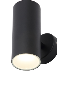 Melo IP65 2 x 5W LED Wall Light Blk - Image 3