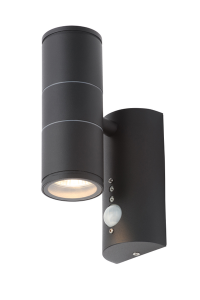 Islay 2L GU10 WL PIR Blk 316 SST BLACK - Image 3