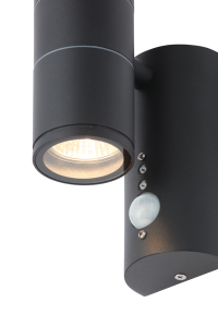 Islay 2L GU10 WL PIR Blk 316 SST BLACK - Image 4