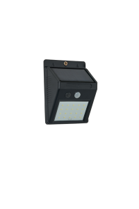 Marley Solar LED Wall Light w PIR 6000k 230Lm Blk - Image 2