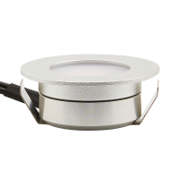 35mm Round Recessed Plinth Light Aluminium 4000k - Image 2