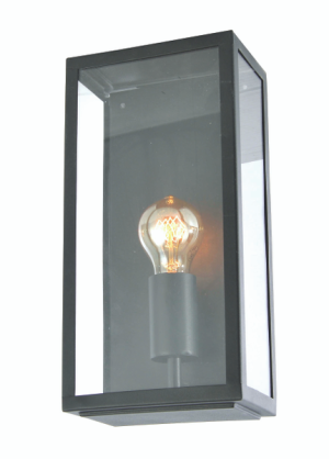 Stainless Steel, Box Lantern - Black