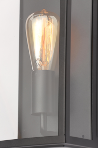 Stainless Steel, Box Lantern - Black - Image 5