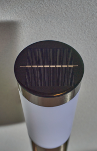 Creswell Solar LED Wall Light w Diffuser SST - Image 3