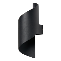 Bude 10w LED Coil Wall Light Black - Image 2