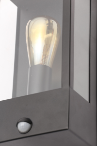 Minerva Wall Lant w PIR Black - Image 3