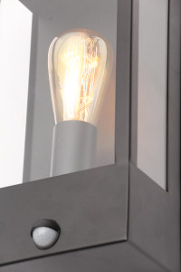 Minerva Wall Lant w PIR Black - Image 4