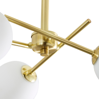 Lindos 3lt Cross Arm Semi-Flush SBrass/Opal - Image 3
