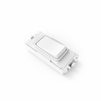 1 Gang Slim Grid Kinetic Switch White