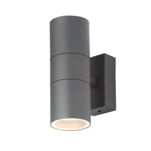 Leto IP65 2lt GU10 Wall light Anth