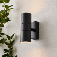 Leto IP65 2lt GU10 Wall light Anth - Image 2