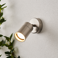 Leto IP65 1lt GU10 Adj Wall Light SST - Image 2