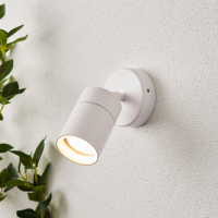 Leto IP65 1lt GU10 Adj Wall Light White - Image 2
