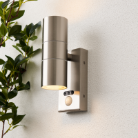 Leto IP65 2lt GU10 Wall Light w OR PIR SST - Image 2