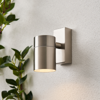 Leto IP65 Fixed Up or Down GU10 Wall Light SST - Image 2