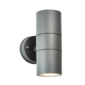 Arbo 2lt GU10 Carbon Fibre Up & Down WL IP44 Anthracite