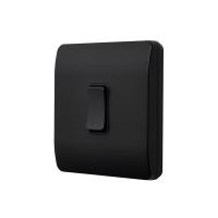 1 Gang Kinetic Switch Frame For Slim Grid Black