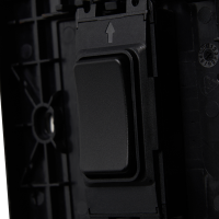 1 Gang Kinetic Switch Frame For Slim Grid Black - Image 2